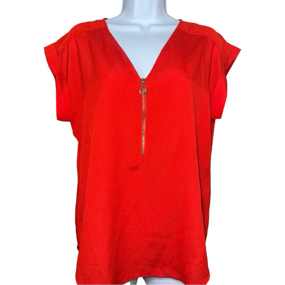 Calvin Klein Red Cuffed-sleeve